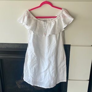 WOMENS TOMMY BAHAMA WHITE LINEN DRESS 👗 Size Xs-M NWT